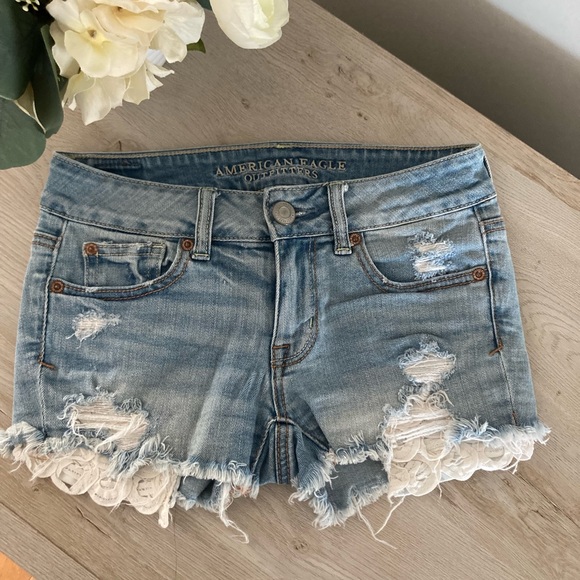 American Eagle Outfitters Pants - ❌SOLD American Eagle Stretch Distressed Denim Shorts